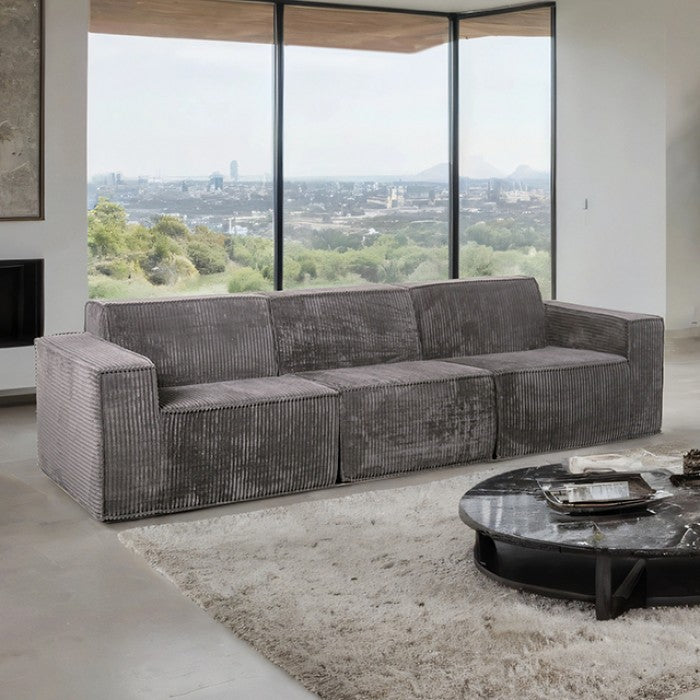 Kimara Sofa & Loveseat Set - Dark Gray