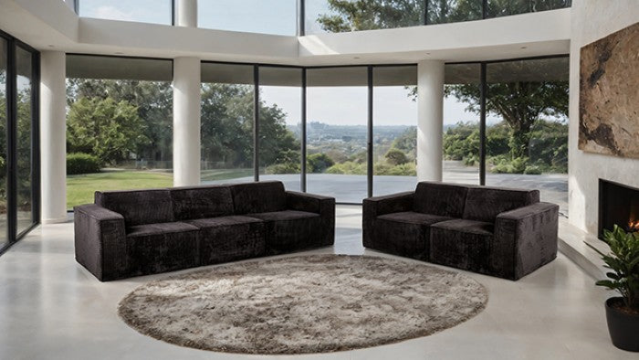 Kimara Sofa & Loveseat Set - Black