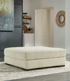 Lindyn Oversized Accent Ottoman - Ivory