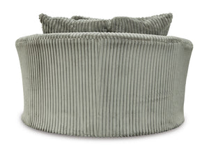 Lindyn Oversized Swivel Accent Chair - Fog