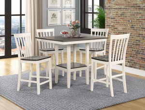Brody 5-piece Counter Dining Set - White/ Gray