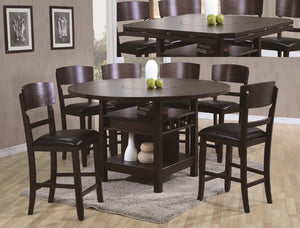 Conner Espresso 5PC Counter Height Dining Set