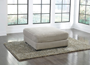 Ardsley Oversized Ottoman - Pewter