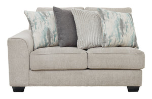 Ardsley 4-Piece Sectional with RAF Chaise - Pewter