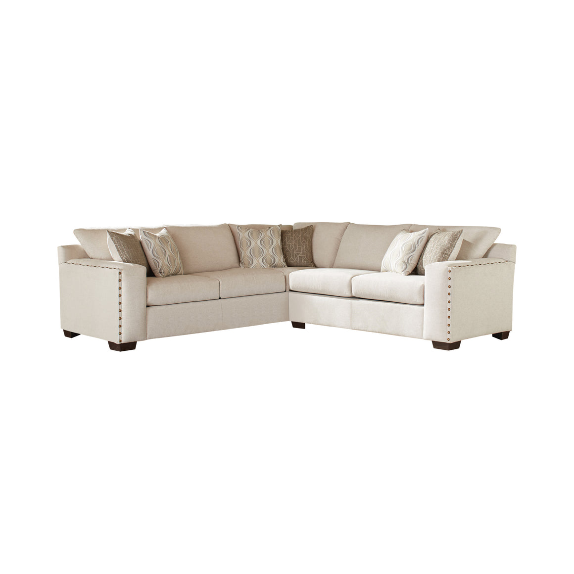 Aria L-Shaped Sectional -  Oatmeal