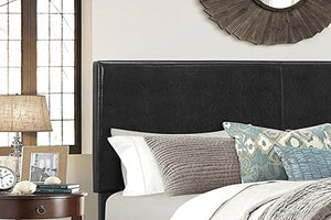 Erin Bedframe - Black/Faux Leather