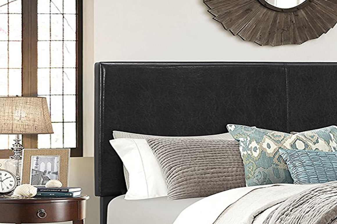 Erin Bedframe - Black/Faux Leather