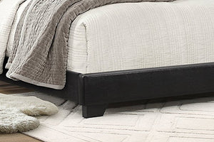 Erin Bedframe - Black/Faux Leather