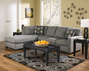 Zella 2-Piece Sectional with LAF Chaise - Charcoal
