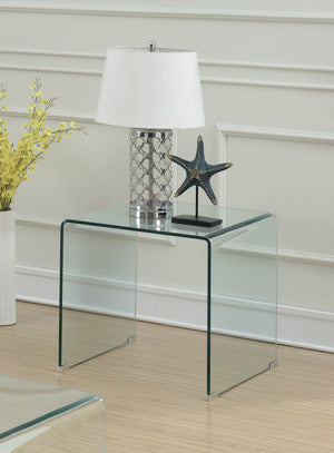 Ripley Square End Table - Clear