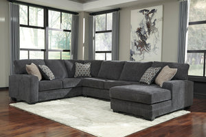 Tracling 3-Piece RAF Sectional - Slate