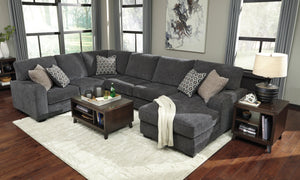 Tracling 3-Piece RAF Sectional - Slate