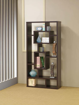 Howie 10-shelf Bookcase - White