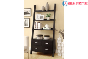 Ladder Bookcase with 4 Drawers