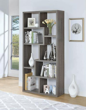 Howie 10-shelf Bookcase - White