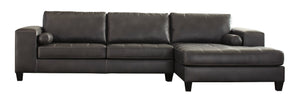 Nokomis Right Arm Facing Chaise Sectional - Charcoal