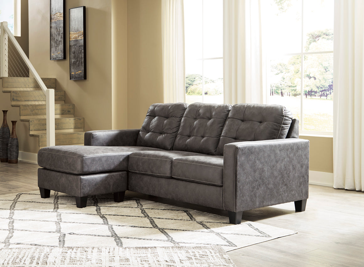 Venaldi Sofa Chaise - Gunmetal