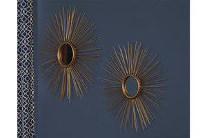 Doniel Accent Mirror (Set of 2) - Antique Gold