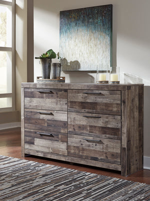 Derekson Panel Bedroom Set - Multi Gray