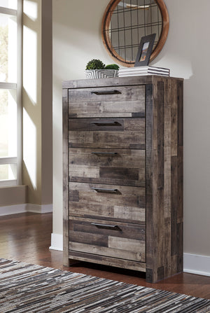 Derekson Panel Bedroom Set - Multi Gray