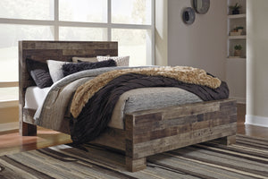 Derekson Panel Bedroom Set - Multi Gray