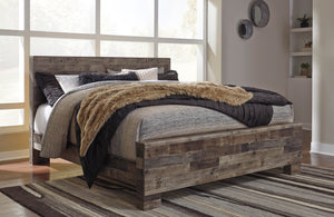Derekson Panel Bedroom Set - Multi Gray