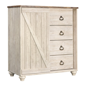 Willowton Bedroom Collection - Two-Tone Whitewash