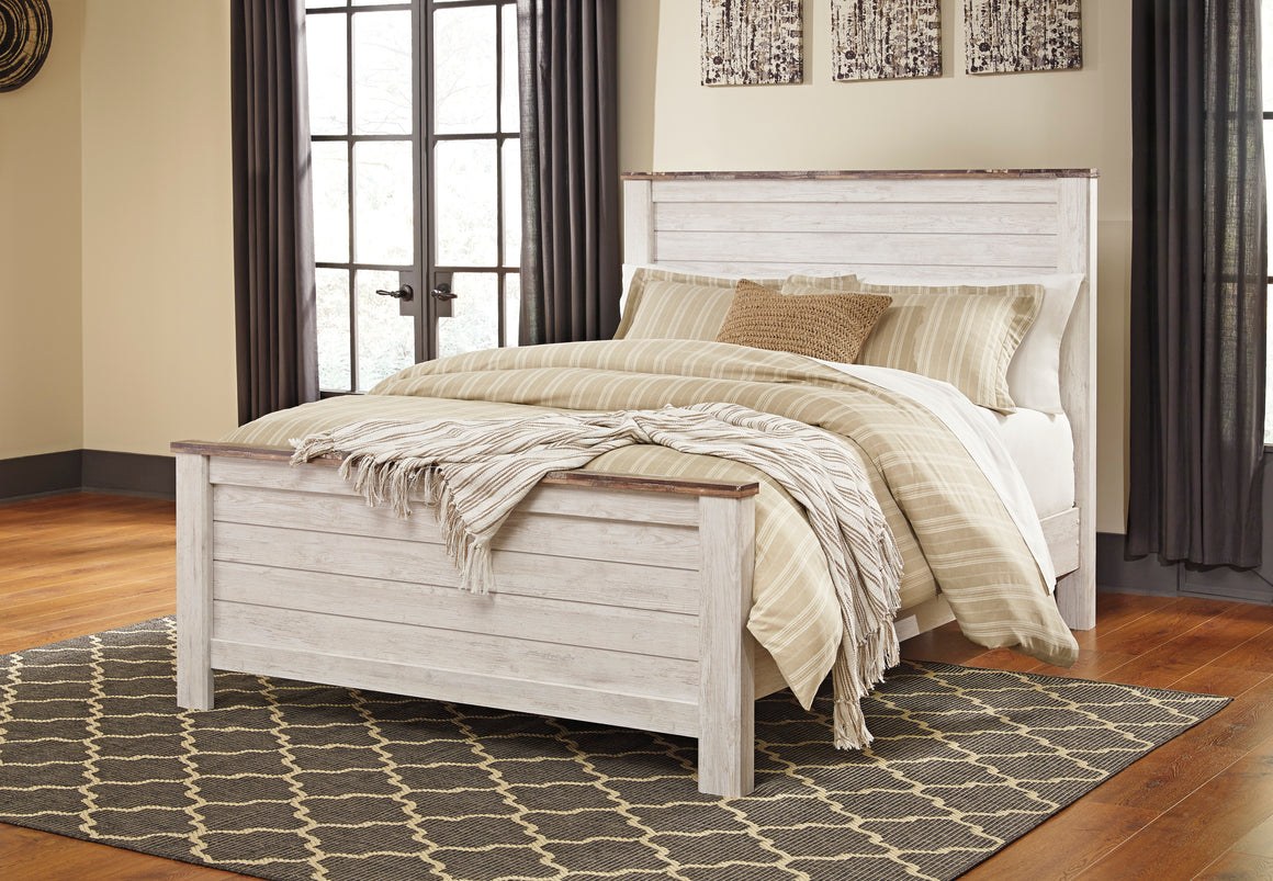 Willowton Bedroom Collection - Two-Tone Whitewash