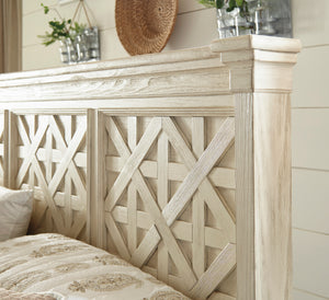 Bolanburg King Panel Bed - Antique White