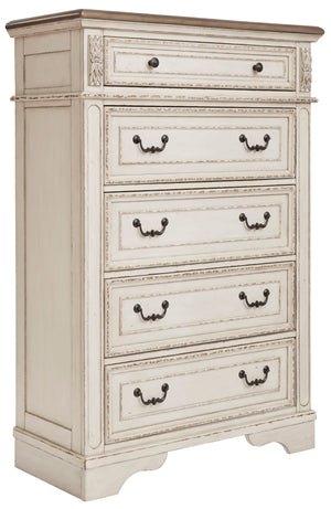 Realyn Chest of Drawers - Antique White
