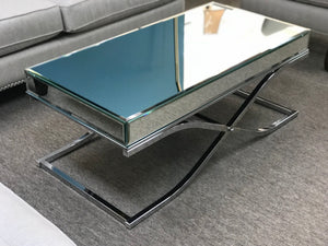 Sundance Coffee Table - Chrome/Mirror