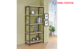 Kemper 4-Tier Bookcase Weathered Pine