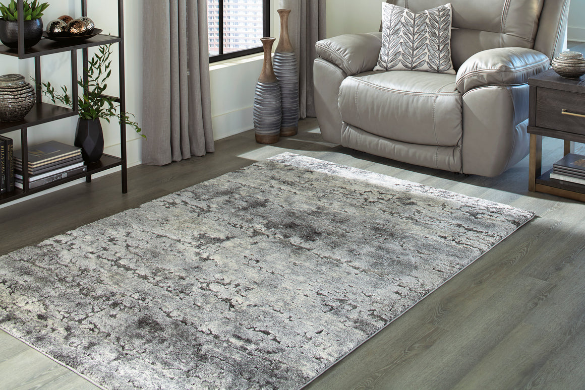 Wadyka Large Rug - Black/Cream/Gray