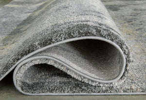 Larobin Large Rug - Charcoal/Beige/Gray
