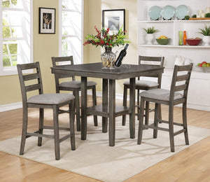 Tahoe 5 Piece Counter Height Dining Set - Gray