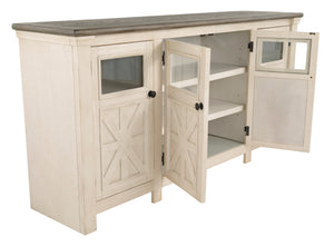 Bolanburg 74" TV Stand - Antique White