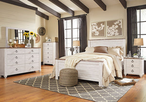 Willowton Bedroom Collection - Two-Tone Whitewash